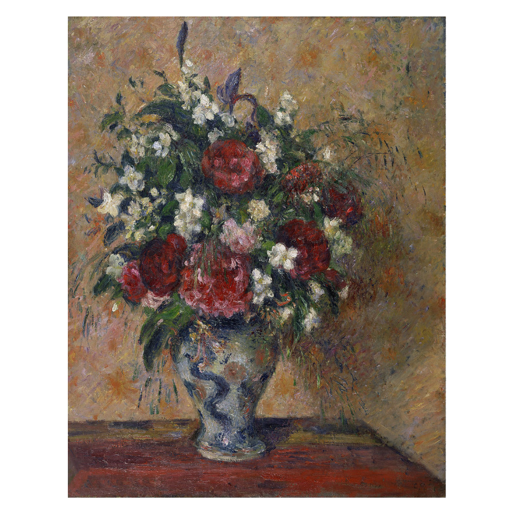 Painting of flowers in vase